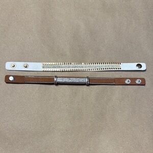 White and Brown Wrap Bracelets